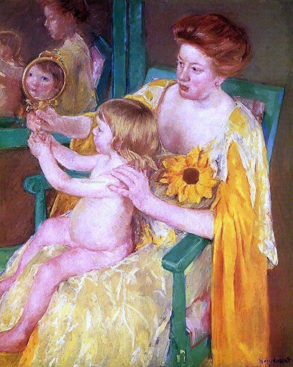 Mary Cassatt The Mirror - Canvas Art Print