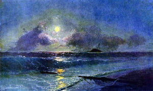  Ivan Constantinovich Aivazovsky The Moonrise in Feodosiya - Canvas Art Print