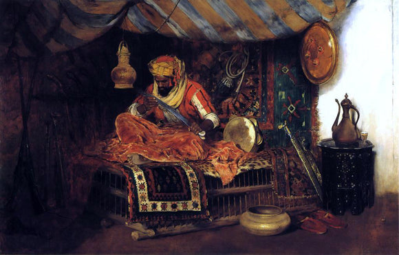  William Merritt Chase The Moorish Warrior - Canvas Art Print