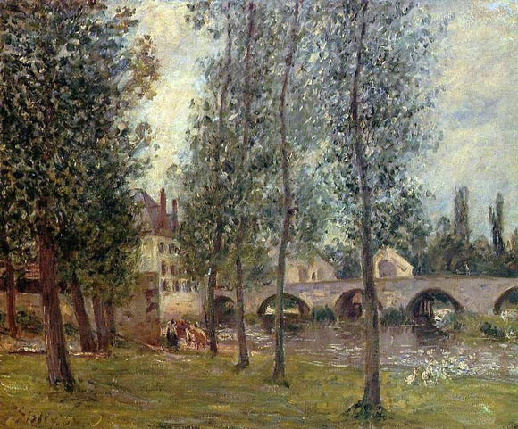  Camille Pissarro The Moret Bridge - Canvas Art Print