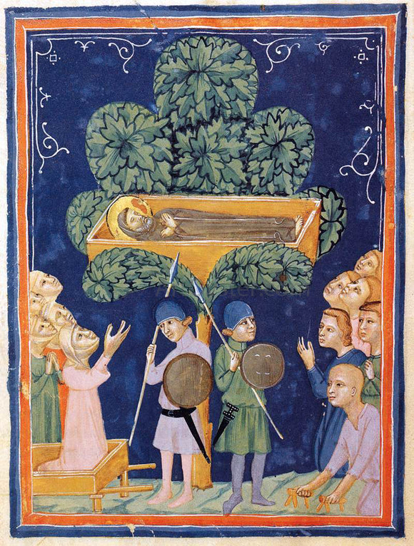  Pacino Di Bonaguida The Morgan Codex (Folio 37) - Canvas Art Print