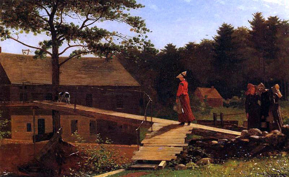  Winslow Homer The Morning Bell (also known as The Old Mill) - Canvas Art Print