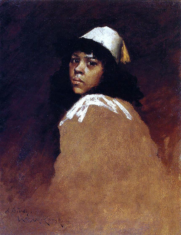  William Merritt Chase The Moroccan Girl - Canvas Art Print