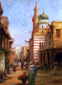  Bruno Richter The Mosque of Aytmish al-Bagazi, Old Cairo - Canvas Art Print