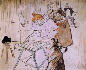  Henri De Toulouse-Lautrec The Motograph - Canvas Art Print