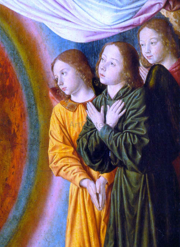  Master of Moulins The Moulins Triptych (detail of the central panel) - Canvas Art Print