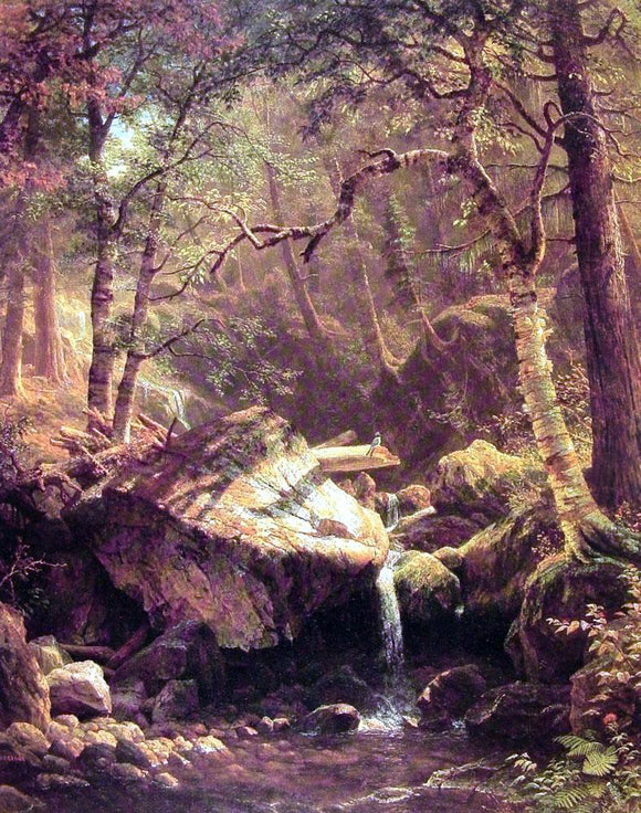  Albert Bierstadt The Mountain Brook - Canvas Art Print