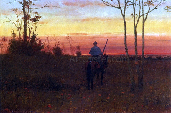  Julian Scott The Mounted Sentry - Canvas Art Print