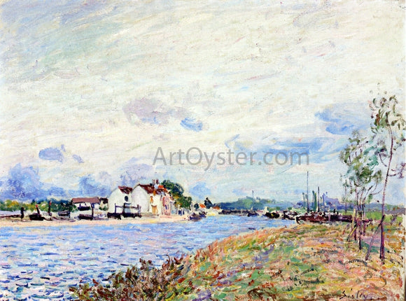 Alfred Sisley The Mouth of the Loing at Saint-Mammes - Canvas Art Print