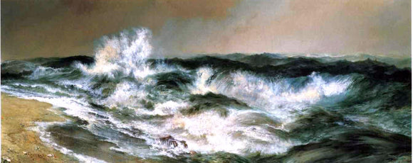  Thomas Moran The Much Resounding Sea - Canvas Art Print