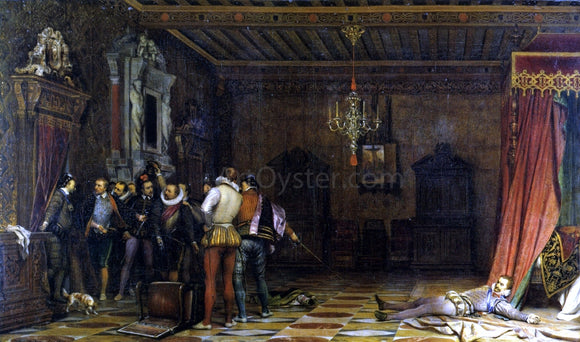  Paul Delaroche The Murder of the Duke of Guise - Canvas Art Print