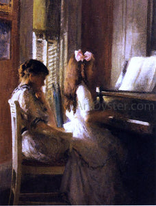  Joseph DeCamp The Music Lesson - Canvas Art Print