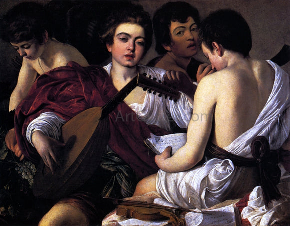  Caravaggio The Musicians - Canvas Art Print