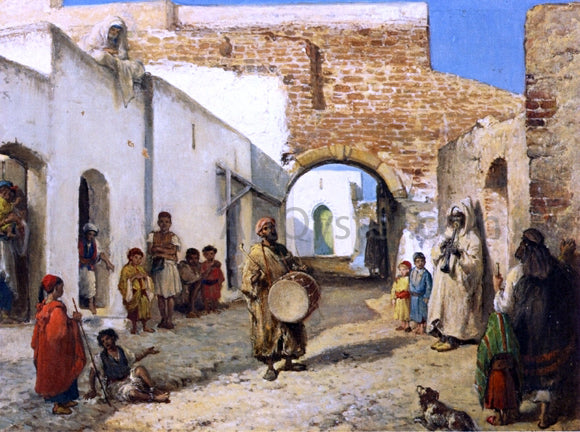  Victor Eeckhout The Musicians of Tangiers - Canvas Art Print