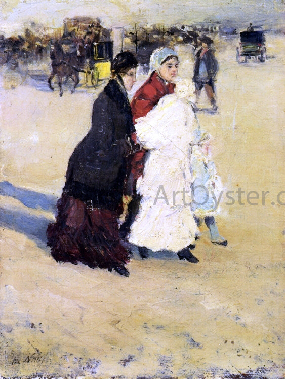  Giuseppe De Nittis The Nannys - Canvas Art Print