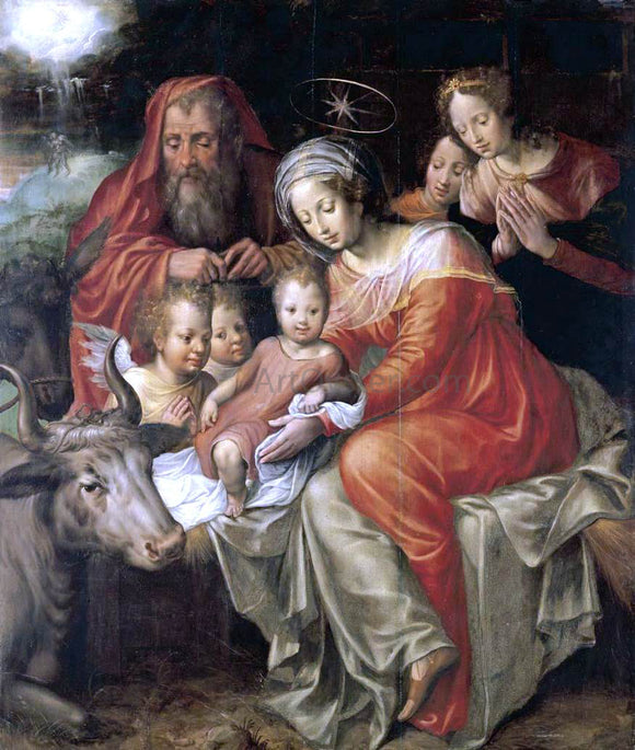  Jacob De Backer The Nativity - Canvas Art Print