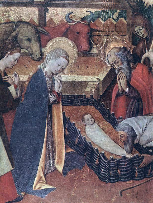  Bernat Martorell The Nativity (detail) - Canvas Art Print