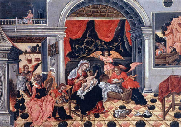  Theodoros Poulakis The Nativity of Christ - Canvas Art Print