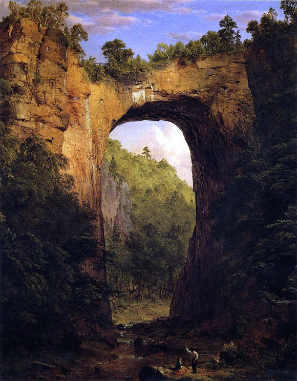  Frederic Edwin Church The Natural Bridge, Virginia - Canvas Art Print