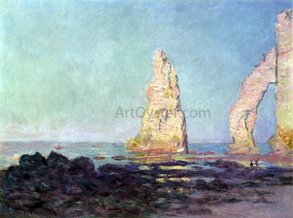  Claude Oscar Monet The Needle of Etretat, Low Tide - Canvas Art Print