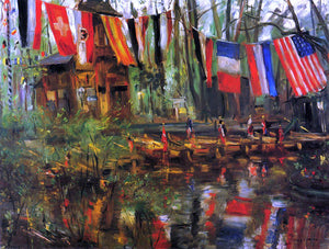  Lovis Corinth The New Pond in the Tiergarten, Berlin - Canvas Art Print