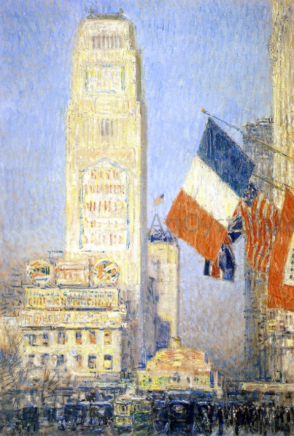  Frederick Childe Hassam The New York Bouquet, West Forty-Second Street - Canvas Art Print