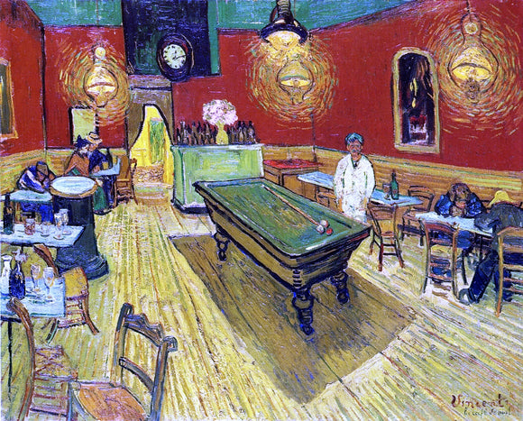  Vincent Van Gogh A Night Cafe - Canvas Art Print