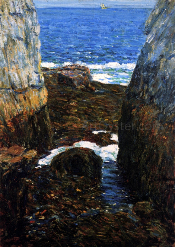  Frederick Childe Hassam The North Gorge, Appledore, Isles of Shoals - Canvas Art Print