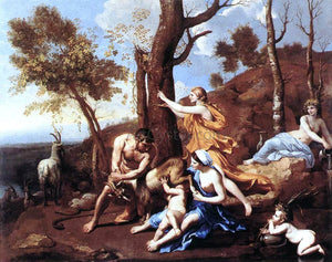  Nicolas Poussin The Nurture of Jupiter - Canvas Art Print