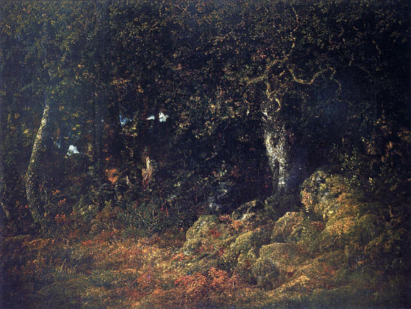  Theodore Rousseau The Oak in the Rocks - Canvas Art Print