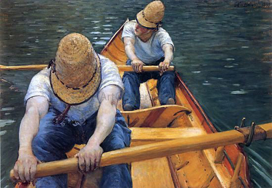  Gustave Caillebotte The Oarsmen - Canvas Art Print