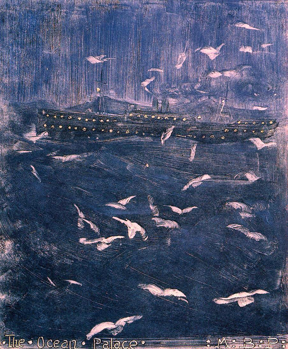  Maurice Prendergast The Ocean Palace - Canvas Art Print