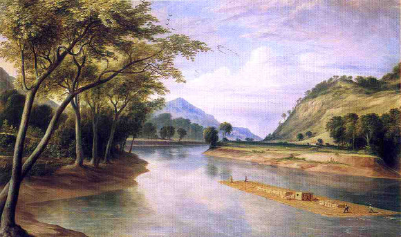  Henry Cheever Pratt The Ohio River Near Marietta - Canvas Art Print