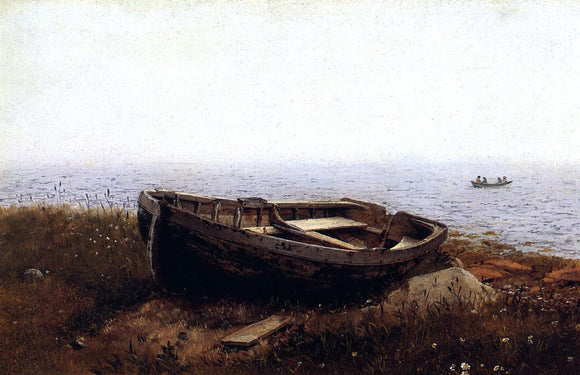  Frederic Edwin Church The Old Boat (also known as The Abandoned Skiff) - Canvas Art Print