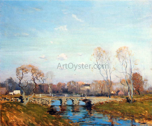  Arthur Clifton Goodwin The Old Bridge at Bridgewater, Massachusetts - Canvas Art Print