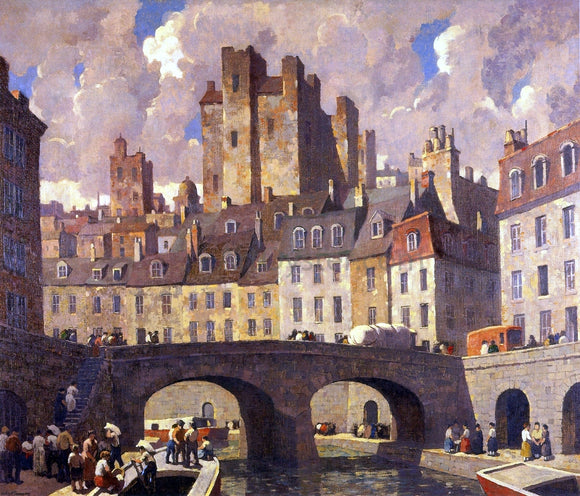  Robert Spencer The Old City - Canvas Art Print