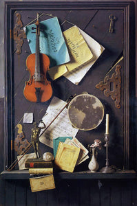  William Michael Harnett The Old Cupboard Door - Canvas Art Print