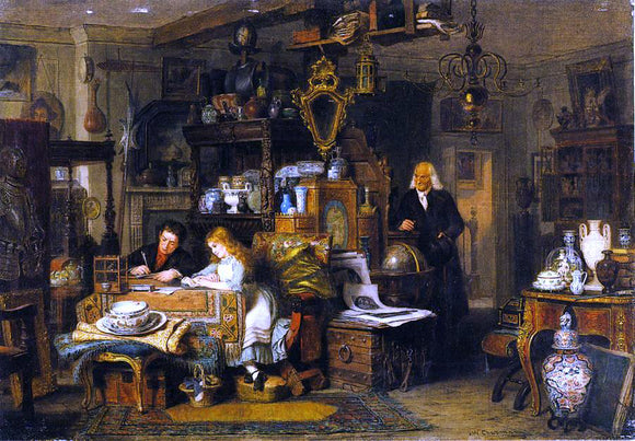  John Watkins Chapman The Old Curiosity Shop - Canvas Art Print