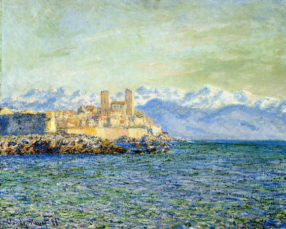  Claude Oscar Monet The Old Fort at Antibes (also known as The Fort of Antibes) - Canvas Art Print