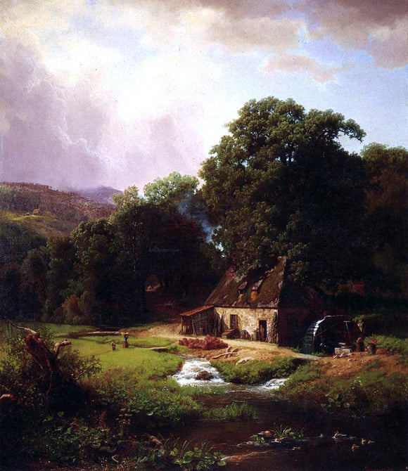  Albert Bierstadt The Old Mill - Canvas Art Print
