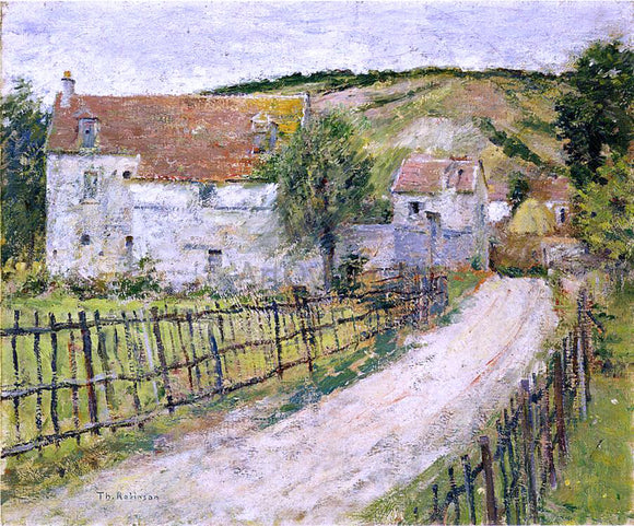  Theodore Robinson The Old Mills of Brookville (also known as Vieux Moulin) - Canvas Art Print