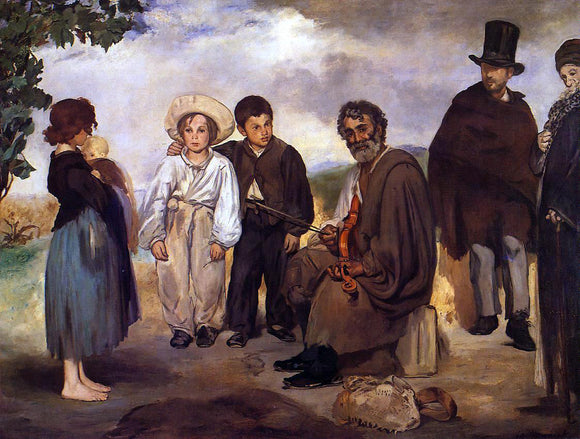  Edouard Manet The Old Musician - Canvas Art Print