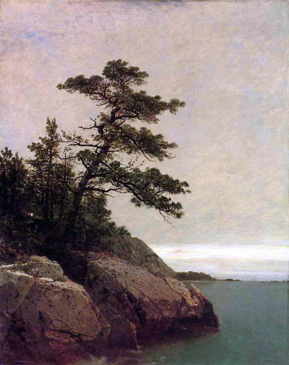  John Frederick Kensett The Old Pine, Darien, Connecticut - Canvas Art Print