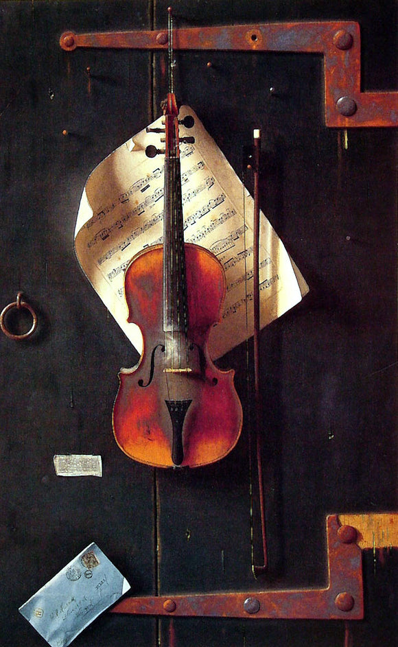  William Michael Harnett The Old Violin - Canvas Art Print