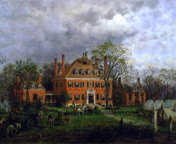  Edward Lamson Henry The Old Westover House - Canvas Art Print