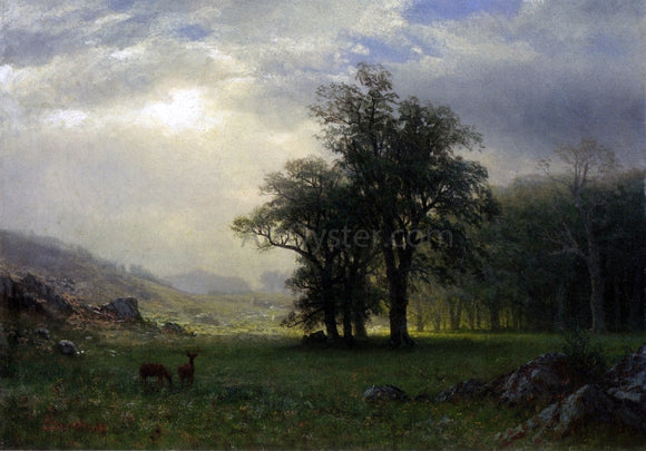  Albert Bierstadt The Open Glen - Canvas Art Print