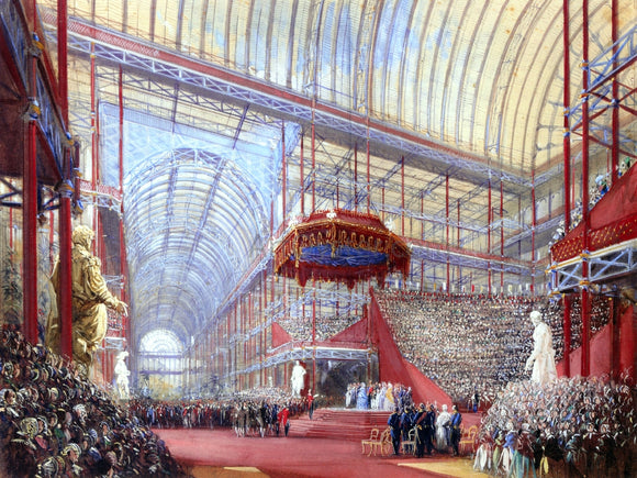  Joseph Nash The Opening of the Crystal Palace, Sydenham, by Queen Victoria on 10th June 1854 - Canvas Art Print