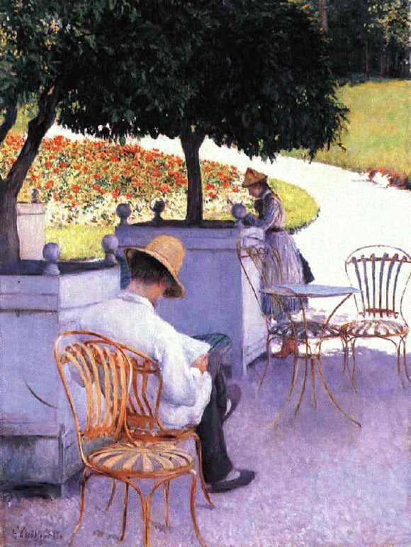  Gustave Caillebotte The Orange Trees - Canvas Art Print