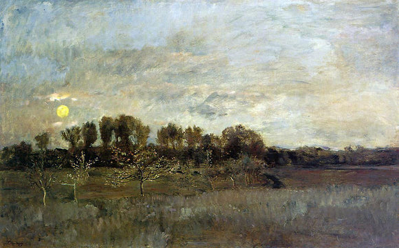  Charles Francois Daubigny The Orchard at Sunset - Canvas Art Print