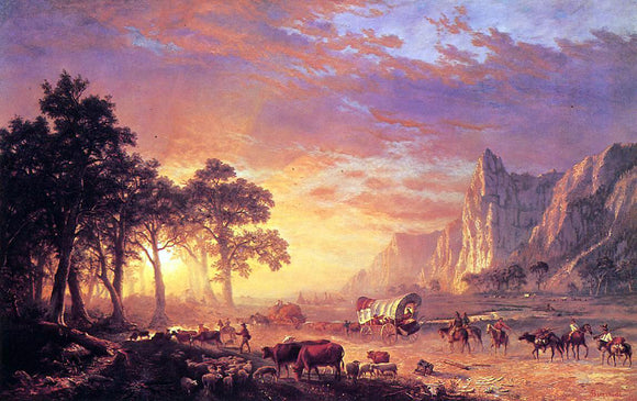  Albert Bierstadt The Oregon Trail - Canvas Art Print